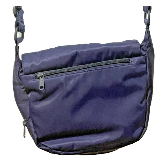 L.L.Bean Boundless Expandable Nylon Crossbody Bag Navy Everyday Casual Hiking - Picture 4 of 13